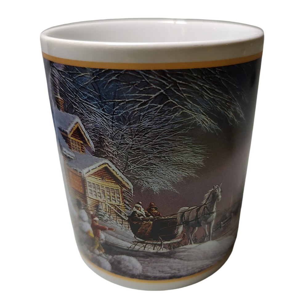 Vintage Terry Ridlin Coffee Mug Cup Art Winter Wonderland The Hadley Collection